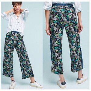 Anthropologie Ett:Twa  Cropped Floral Pant Size Medium